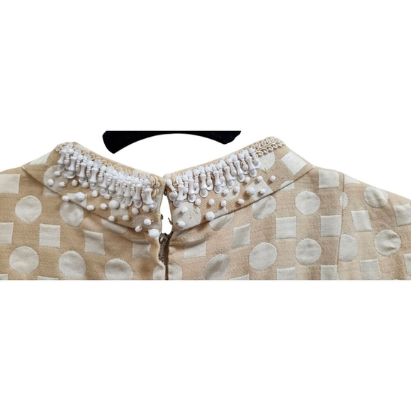 Barker"s Tre"s Chic Women's Dress with Asymmetrical Cut Decorative Beading Sze M - Picture 4 of 15